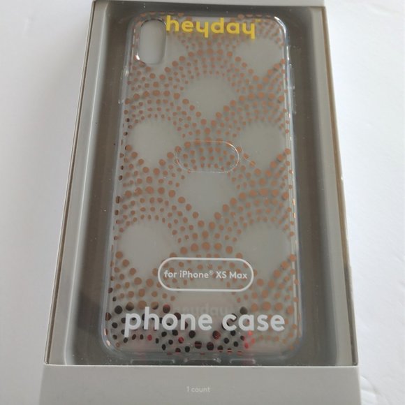 iPhone XS Max Case Cell Phone Case Clear Gold NIB - Picture 8 of 16